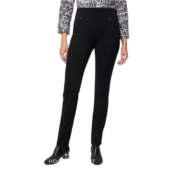 Chicos So Slimming Juliet Ponte Trim Detail Ankle Pants Size 16 NEW with tags - Picture 10 of 14